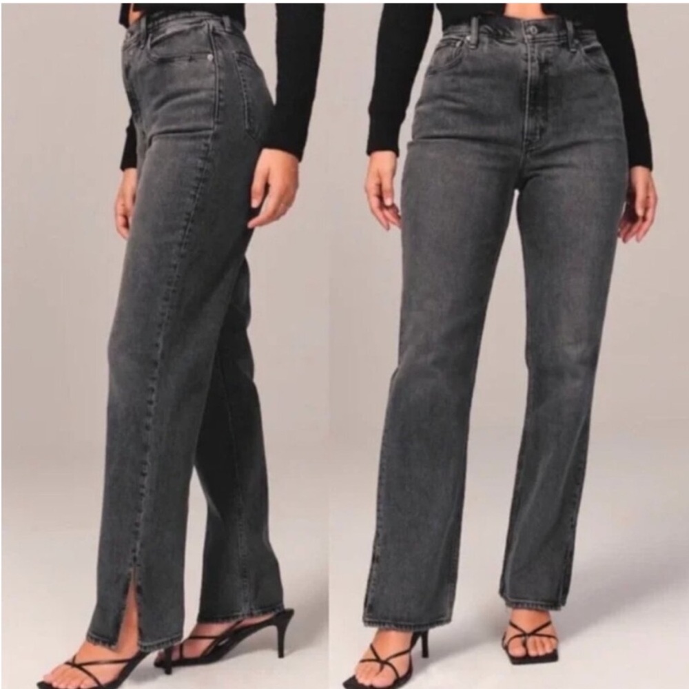 Women's Abercrombie Straight Leg High Rise 90s Jeans